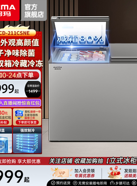 澳柯玛 BCD-211CSNE家用80%阻霜冰柜双温双箱冷冻冷柜
