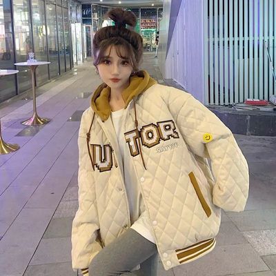 羽绒棉服少女生冬装学生棉袄外套