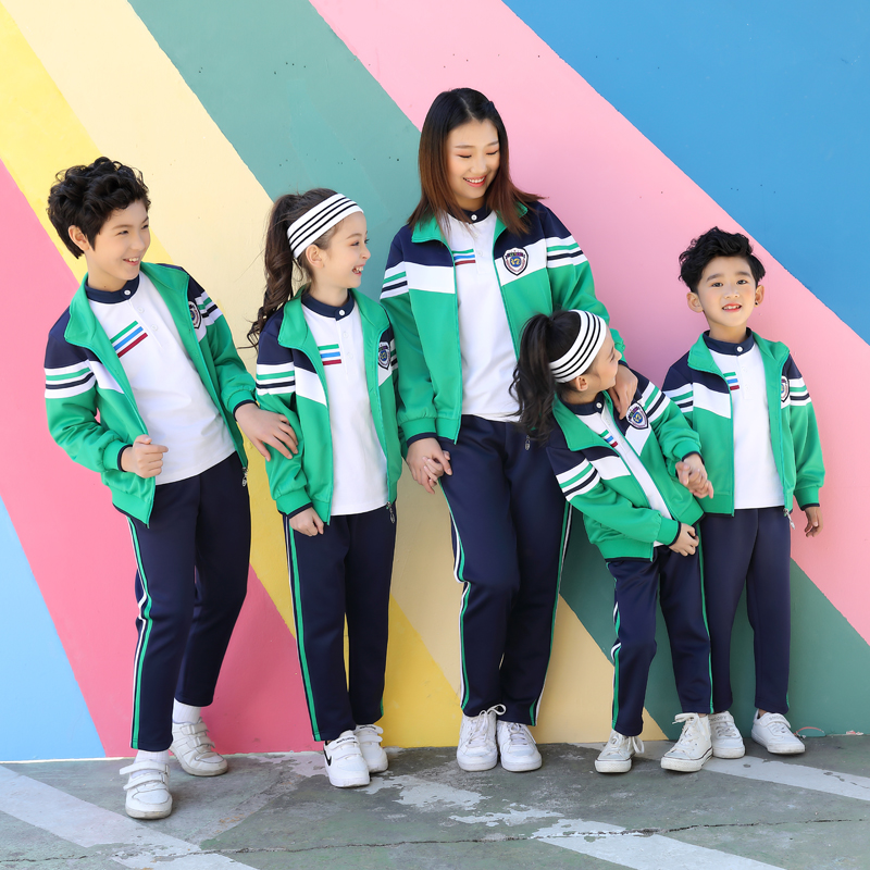 2021新款春夏装中小学生校服儿童运动班服套装团队幼儿园服教师服
