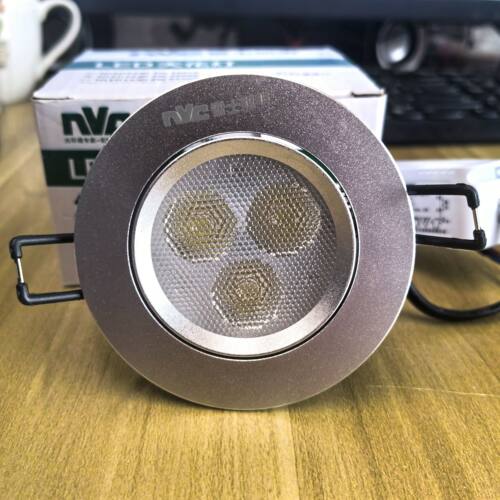NVC雷士照明NLED143D 4W白光 LED射灯 天花灯开孔7.5CM 4000K中光