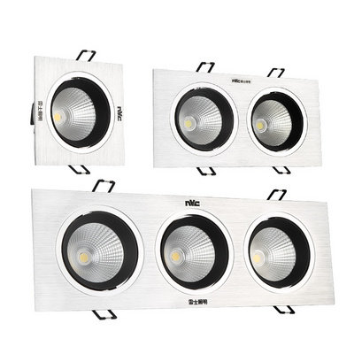 NVC雷士 LED格栅射灯豆胆灯COB光源6W  NLED541A NLED542A NLED54