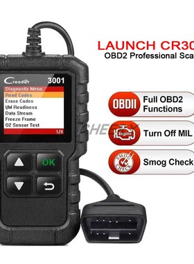 LAUNCH Creader CR3001 Full OBD2 Scanner Lifetime Free update