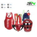 Red - Four-Piece Set [Mask Head Protection + Chest Protection + Leg Protection + Crotch Protection]●Children's Model