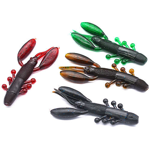 自进虾7.5cm/6g硅胶软体路亚拟饵假饵散装软体路亚饵假虾渔具软饵