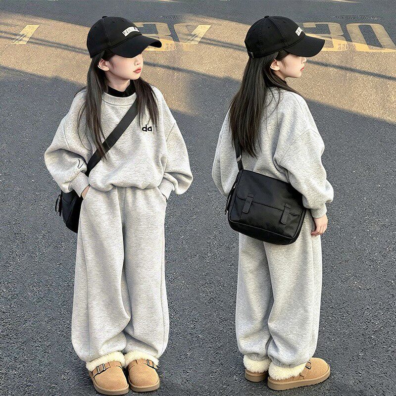 春秋女童套装新款卫衣卫裤两件套