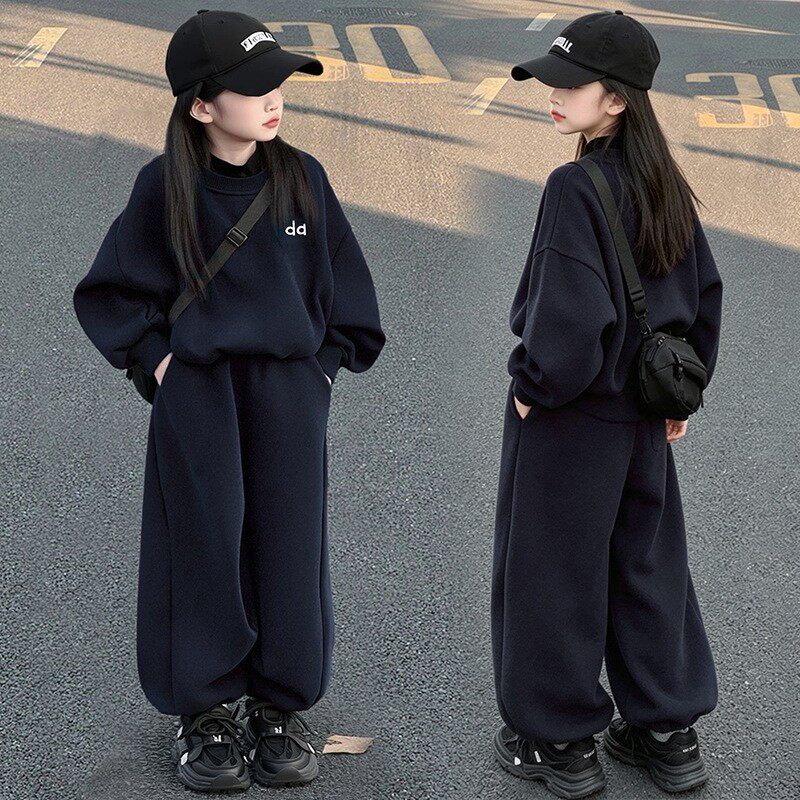 春秋女童套装运动卫衣卫裤两件套