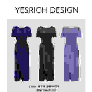 沙漏腰 连衣裙女G202 三色气质优雅人均沙漏腰百搭遮肉显瘦长款