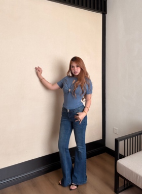 漫扭情书 镂空设计金属扣扭结经典百搭辣妹风气质显瘦短袖G236