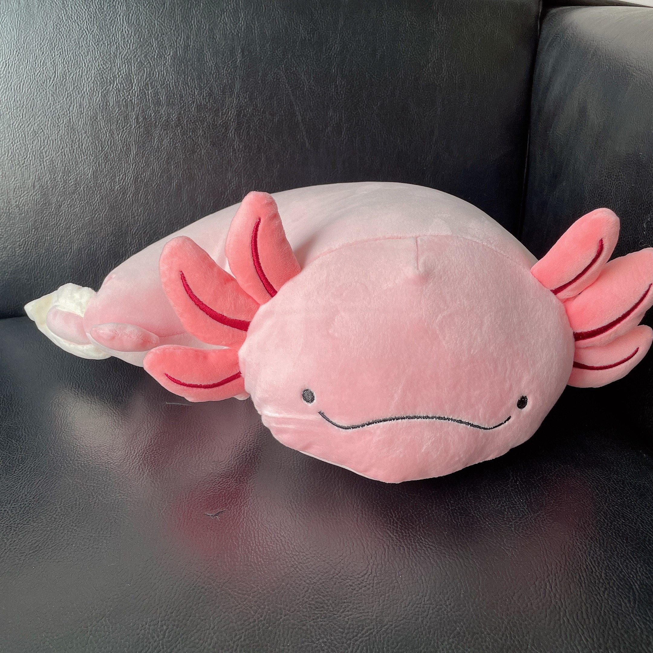 axolotl蝾螈系列公仔毛绒玩具粉色六角蝾螈儿童抱枕礼物