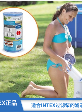 INTEX游泳池大水池戏水池过滤泵循环水泵滤水泵过滤器净水器滤芯