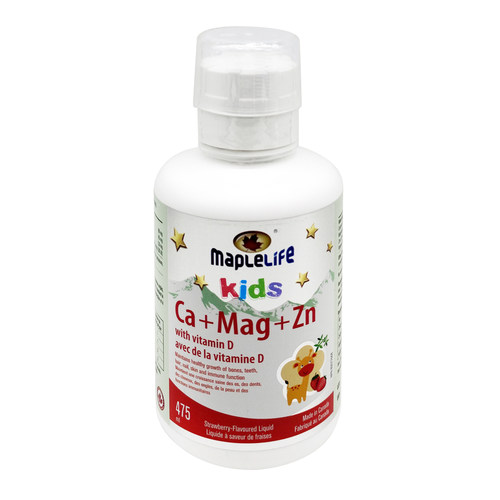 加拿大Maplelife Cal Mag Zinc for Kids 钙镁锌维生素D液体