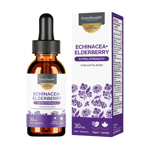 加拿大grand health Echinacea+Elderberry Tincture紫锥花滴剂