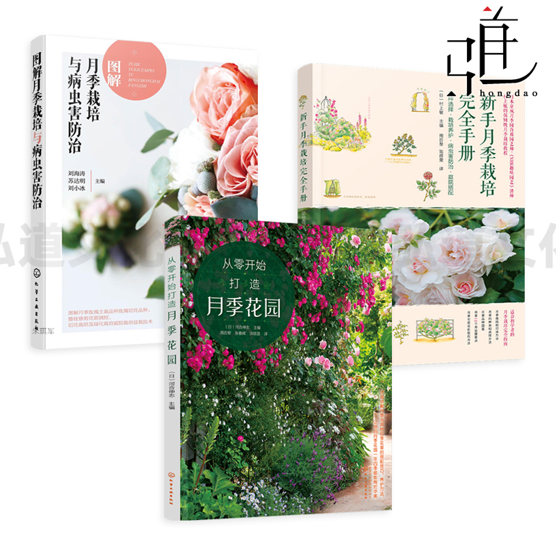 从零开始打造月季花园+图解月季栽培与病虫害防治+新手月季栽培完全手册 养护 种植技术 指南 搭配技巧 阳台花园庭院景观设计 玫瑰