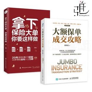 客户开发技巧 这就是保险代理人 保险销售书籍 理财 拿下保险大单你要这样做 私人财富管理 2册 公司团购大客户 大额保单成交攻略