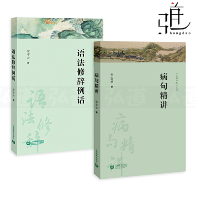 2册 语法修辞例话+病句精讲 常丽丽 宗守云 字斟句酌丛书 中考高考病句真题 现代汉语语法知识 语法相关知识点 上海教育出版社