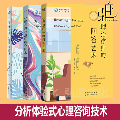 分析体验式心理咨询技术+心理咨询与治疗核心技术+心理治疗师的问答艺术 杨凤池  心理访谈面谈技巧 世图心理学 咨询师教程书