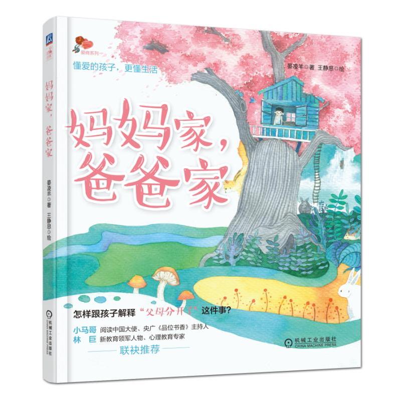 妈妈家爸爸家 晏凌羊 儿童健康教育绘本 帮助家长给孩子解释父母离婚   单亲离异家庭儿童健康教育心理问题沟通交流