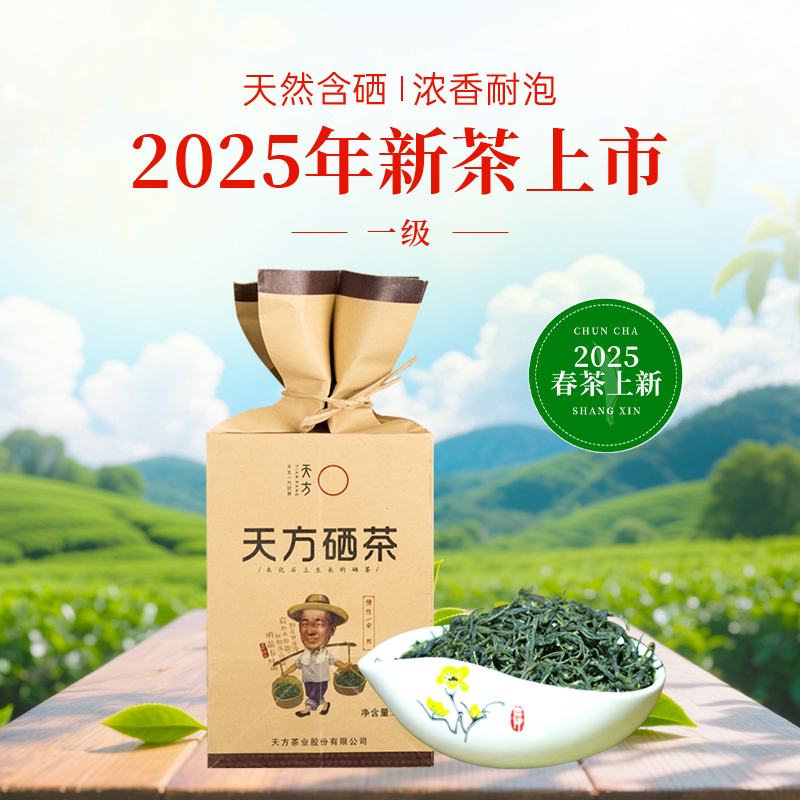 天方高山濃香型石臺硒茶綠茶250g