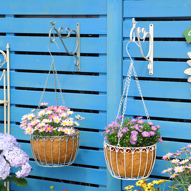铁艺做旧垂吊花篮绿植花卉吊篮