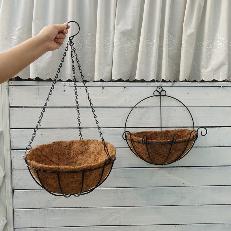 椰棕壁挂篮 垂吊篮 铁艺花盆 欧式壁挂式花盆,鲜花速递/花卉仿真/绿植园艺,花盆,淘宝优惠券,粉丝福利购,淘宝优惠卷