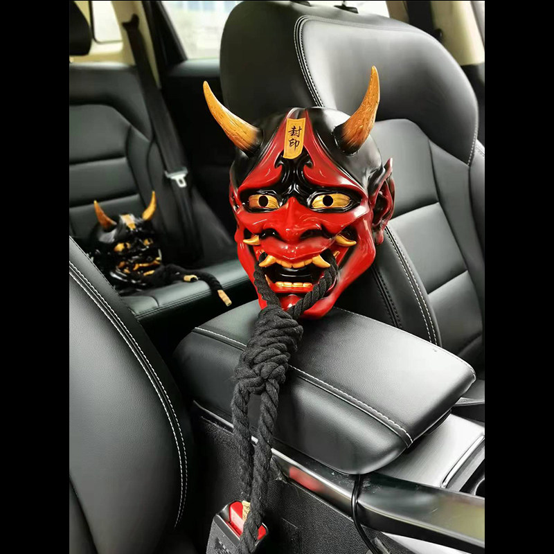 万圣节树脂般若面具cos日本魔王百鬼装扮道具恐怖刺青装饰