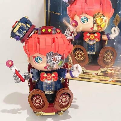 iBlock新品机械之芯魔术师拼装积木收藏玩具摆件男女生节日礼物