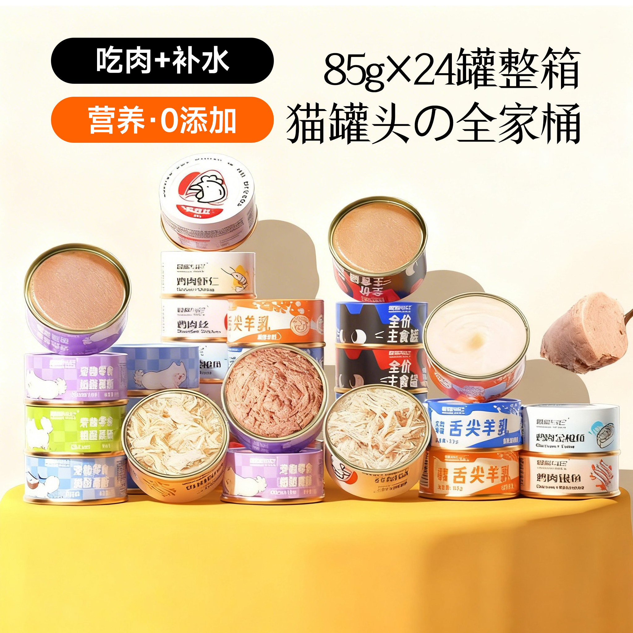 猫湿粮主食罐头24罐整箱