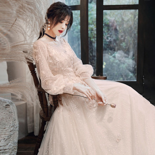 胖mm大码气质晚礼服女生日宴会仙气连衣裙梦幻高端加肥加大伴娘服