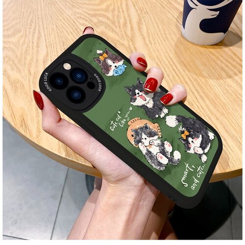 适用苹果17promax保户包iPhone16可爱猫咪小狗15软壳14硅胶小众13
