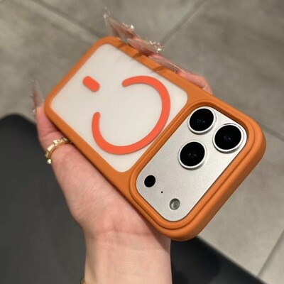 适用iPhone17ProMax肤感磨砂半透保户包苹果16新款15磁吸14男女13
