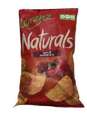 德国进口劳仑兹红椒味薯片chips