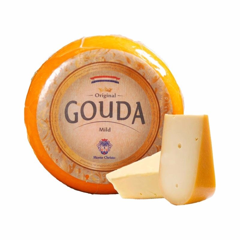 琪雷萨黄波芝士gouda cheese高达干酪即食咸味原制奶酪荷兰进口