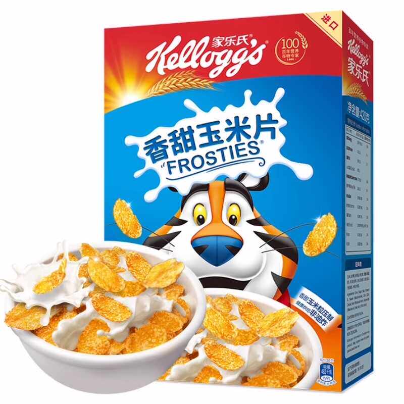 家乐氏泰国进口香甜玉米片即食冲调谷物制品杂粮麦片