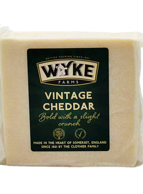 威克农场艾薇古老风味切达干酪200g 英国车达奶酪vintage cheddar