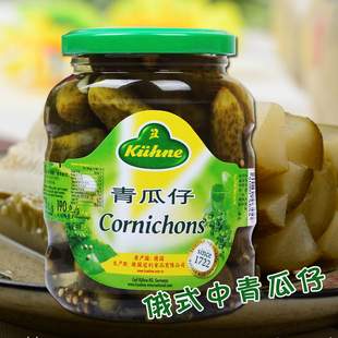 Kuhne 青瓜仔 pickled 冠利俄式 酸黄瓜三明治330g cucumber 德国