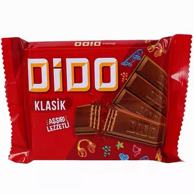 进口ULKER优客DIDO Klasik牛奶巧克力威化饼干休闲零食