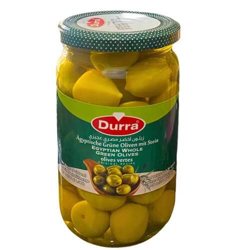咸泡菜即食DURRA多朗带核绿橄榄