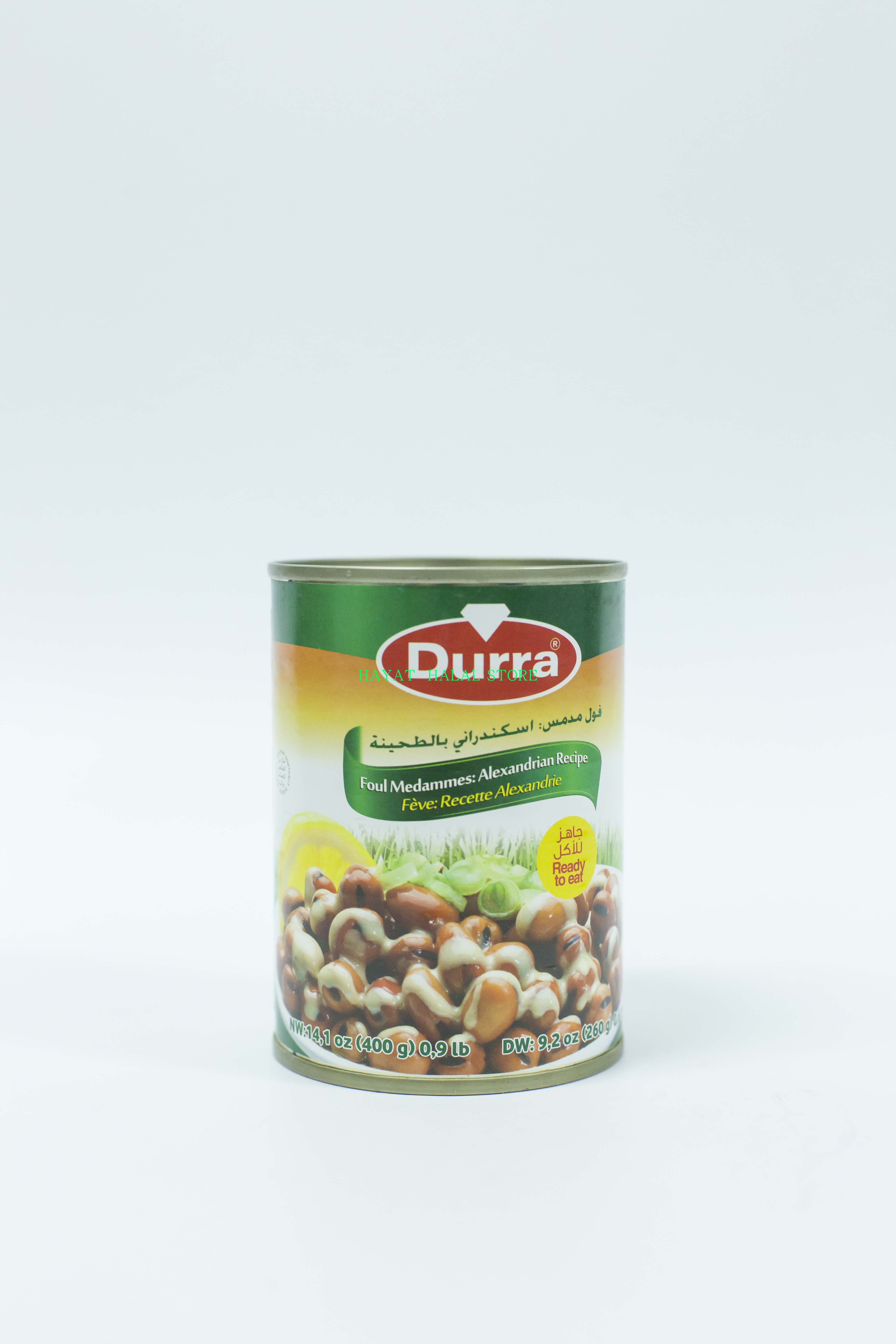 Durra Foul Medammes with tahina  多朗芝麻酱蚕豆罐头即食400 g