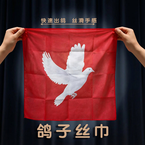舞台丝巾变鸽子魔术道具真丝丝巾