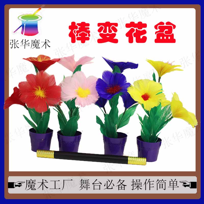 六一元旦儿童魔棒变花棒变花棍才艺表演变花棒空棒变羽毛花棒花