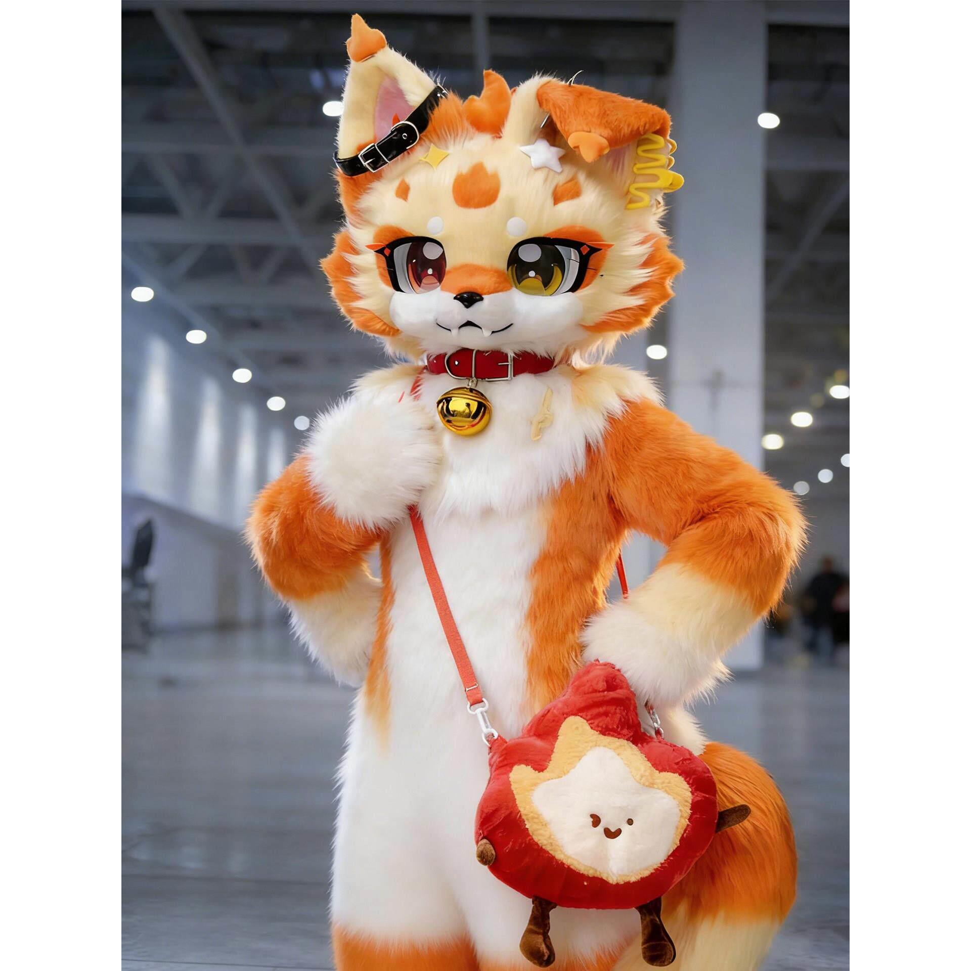 兽装定制furry全套兽服福瑞兽设绘制约稿cos服饰充气头套人偶服装图片