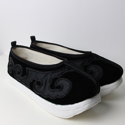 专业戏曲老旦秋香鞋和夫子履戏曲舞台表演用鞋子厚底演出鞋子