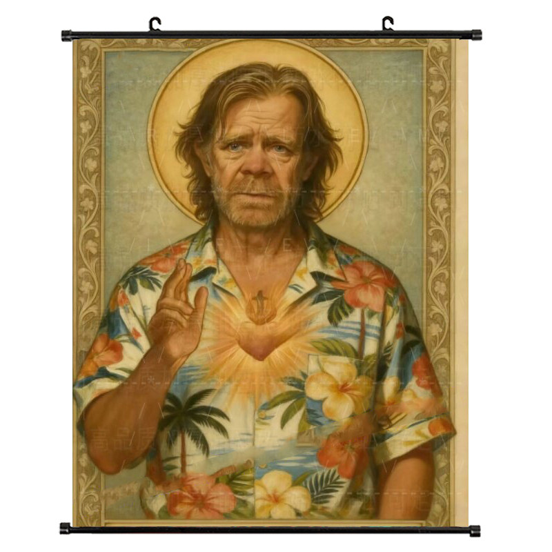 弗兰克人物海报自我救赎挂画卷轴美式房间装饰画防水家居卷轴画图片