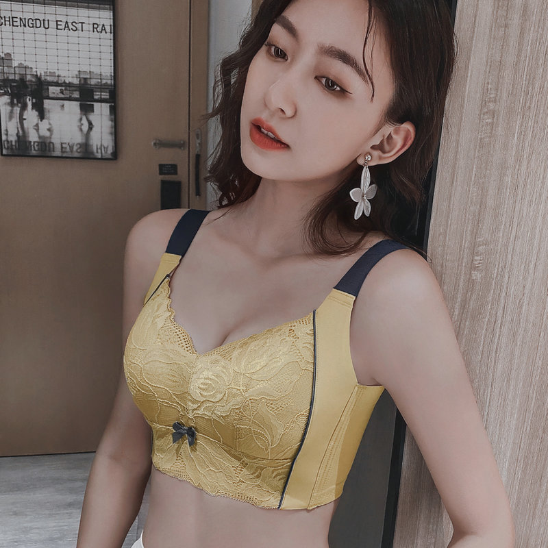 六排扣全罩杯天然乳胶薄内衣文胸