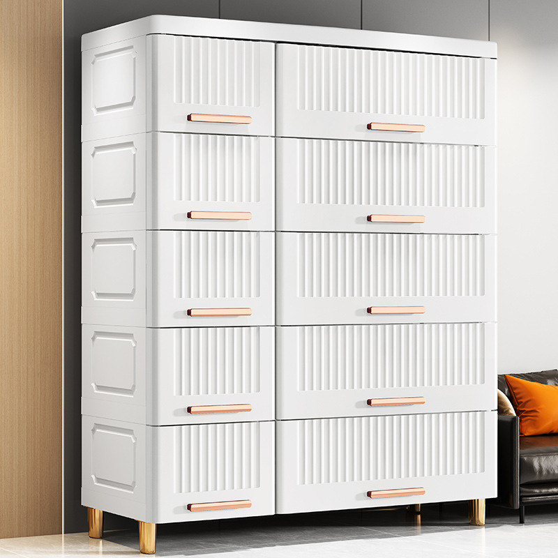 75/85面宽欧式抽屉式收纳柜多功能多层储物柜大容量宝宝储物衣柜
