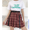 lattice Short skirt summer Korean Edition student Paige Japanese Frock skirt ins Ultra-fire Bouffancy skirt