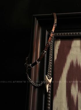 柯林斯 ·「盐不浪的地下室」鲨鱼牙choker手作哥特小众朋克礼物