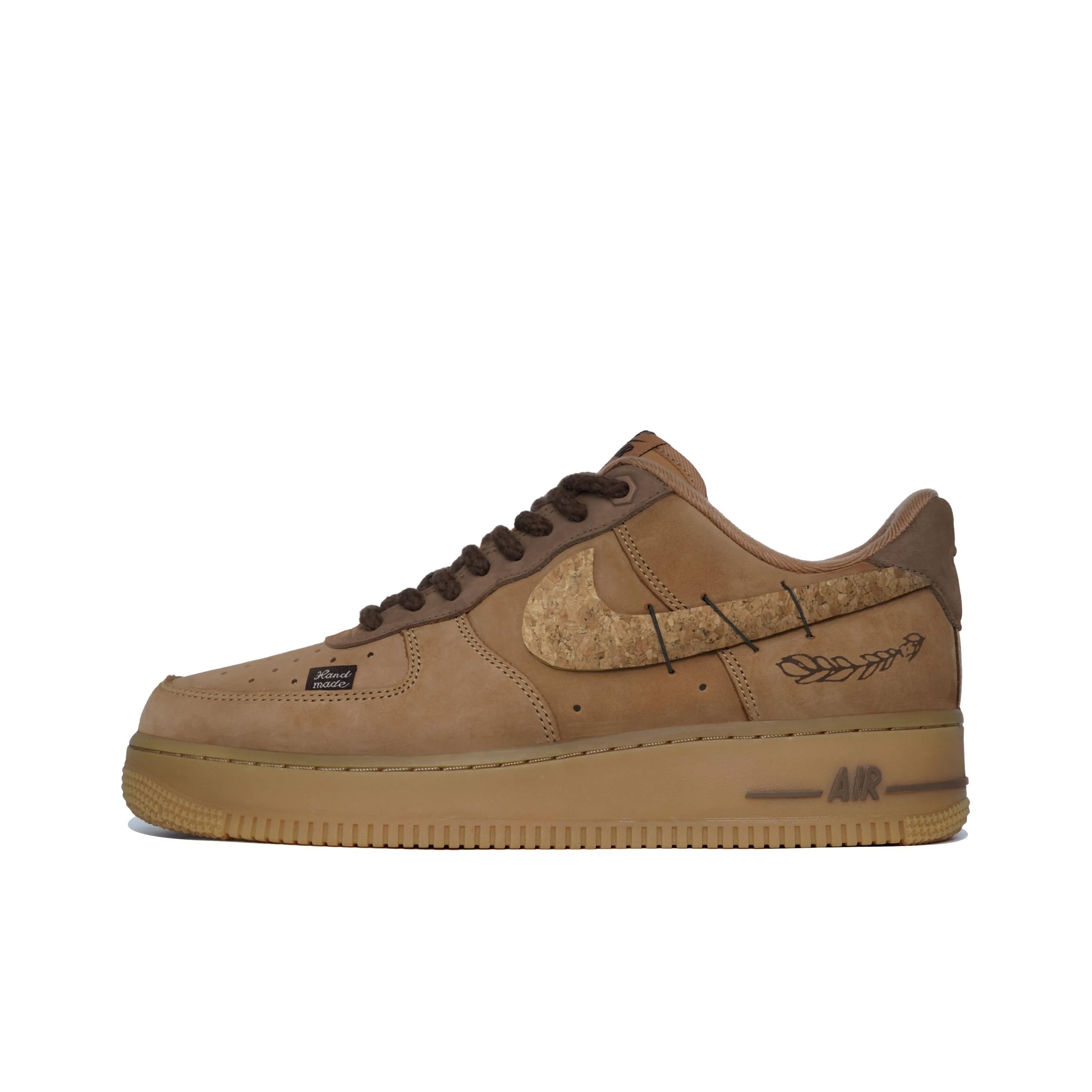 迷途定制球鞋 Nike Air Force 1原木塞美拉德小麦色低帮空军一号