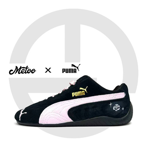 迷途定制球鞋 Puma/彪马 Speedcat 荆棘玫瑰翻毛皮黑粉赛车鞋