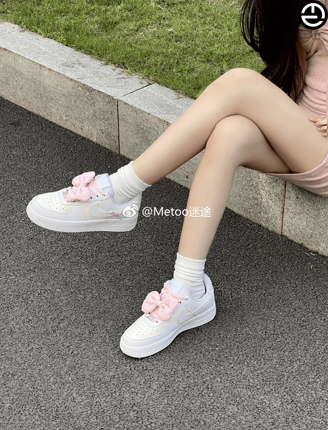 正品定制球鞋 Nike Air Force 1 浪漫爱心蝴蝶结甜美低帮空军一号
